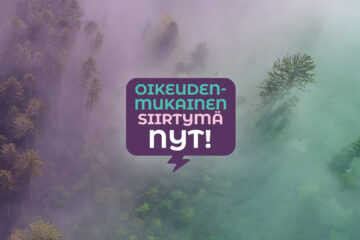 KIOS mukana Oikeudenmukainen siirtymä nyt -kampanjassa