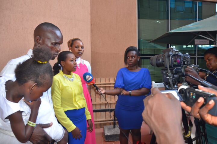 Uganda CEHURD Musimenta and her husband Mubangizi after the ruling